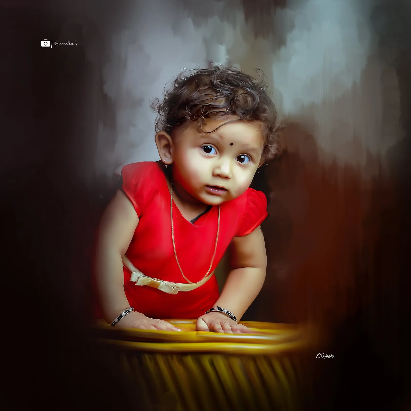 Little Princess in Scarlet Red