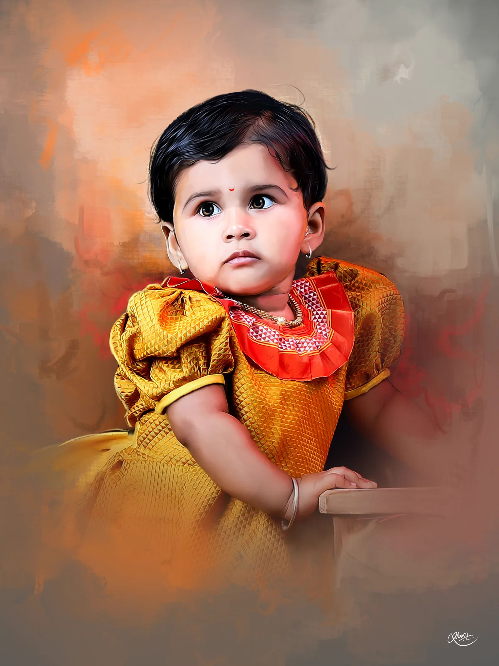 Traditional Golden Silk Keepsake