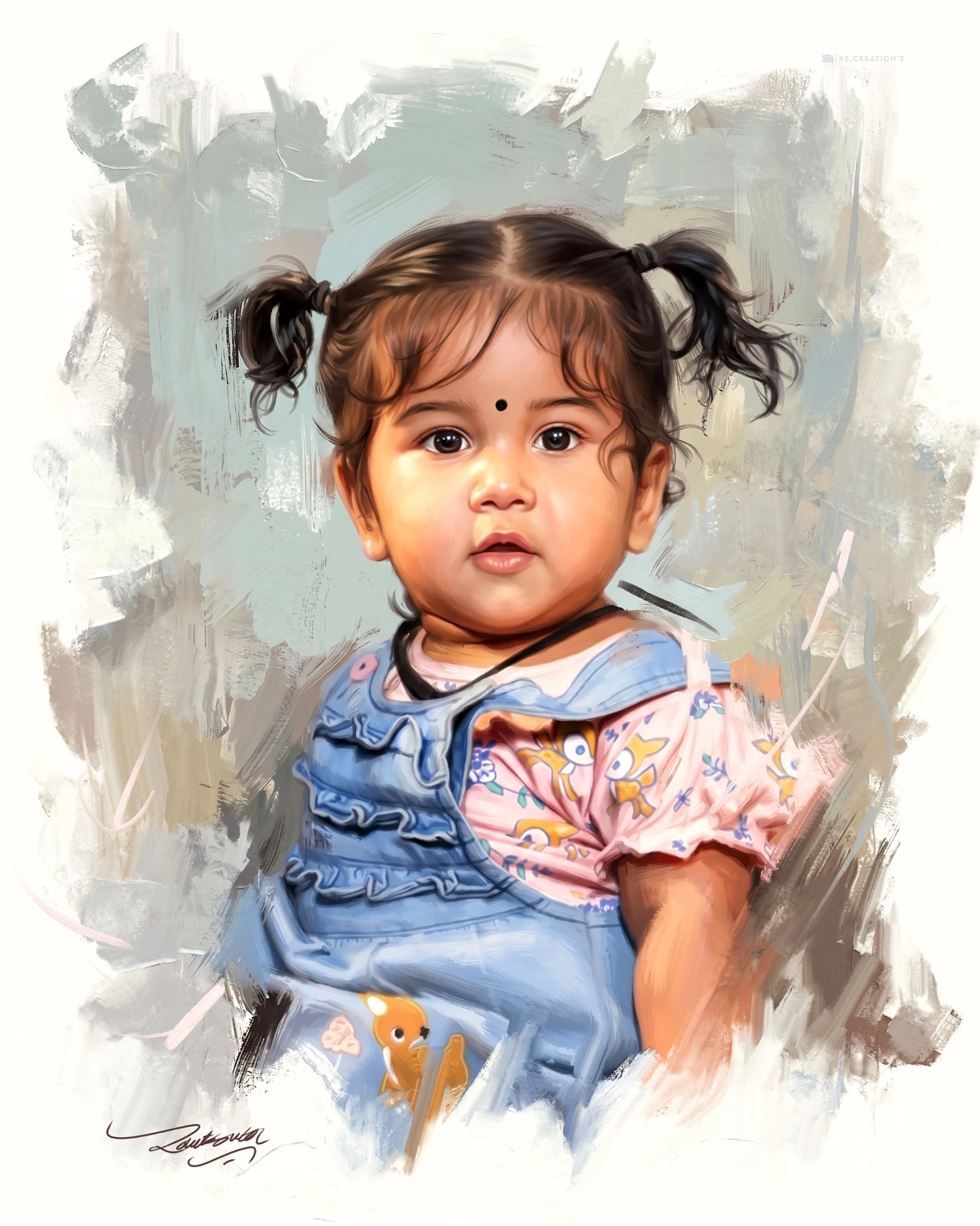 Digital Portrait Paintings Background